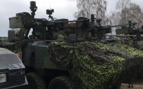 Simulátor SSS-BV na vozidle Pandur